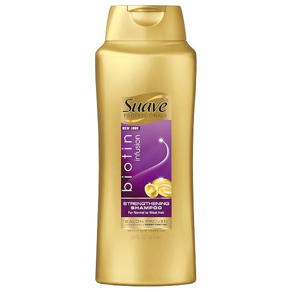 Suave Professionals Strengthening Shampoo, Biotin Infusion, 28 oz
