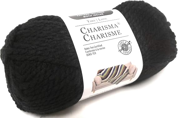 Loops and Threads Yarn Charisma 1 Ball Black 3.5 ounces