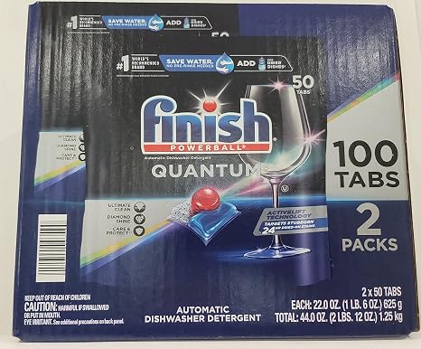 Finish Powerball Quantum Dishwasher Detergent Tablets (100 ct.)