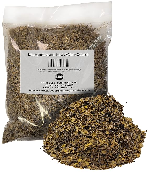 Naturejam Chaparral Leaves & Stems 8 Ounce Bulk-aka Gobernadora 100% Natural From Mexico