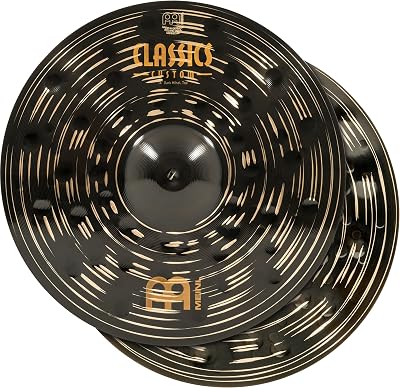 Meinl 14 Hihat Hi Hat Cymbal Pair - Classics Custom Dark - Made in Germany, CC14DAH