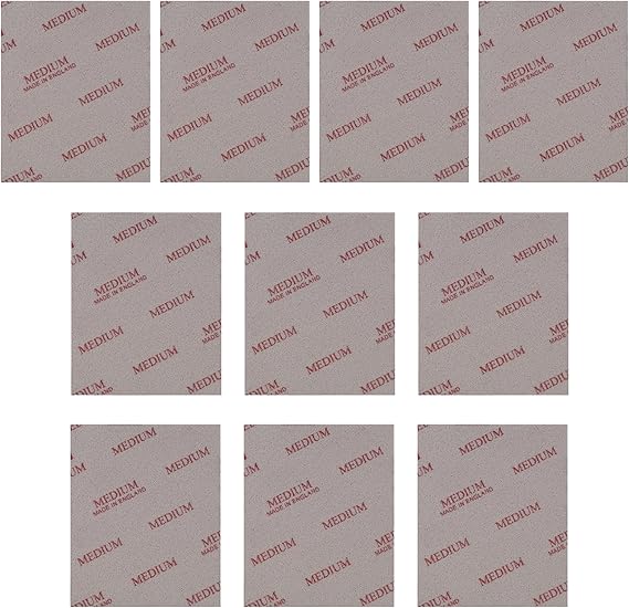 Made with Soft Pads Sanding Sponge Sanding Polishing Wet Dry Foam Washable Reusable Fine Grit Fast Cutting Grain Size(10 Pieces_02606 softpads, Grain 60 Medium)