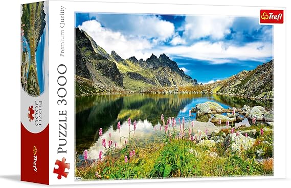 Trefl Starolesnianski Pond, Tatras, Slovakia 3000 Piece Jigsaw Puzzle Red 46"x33" Print, DIY Puzzle, Creative Fun, Classic Puzzle for Adults and Children from 15 Years Old