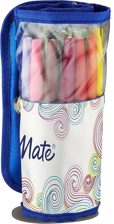 Paper Mate Flair Original Fibre Tip Pen Medium 1.0mm - Assorted Colours (Pack of 16)
