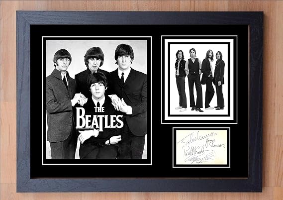 Stunning Framed The Beatles Signed Autographed Print