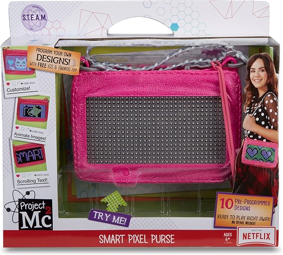 Project Mc2 Pixel Purse, Pink, Medium (545170)