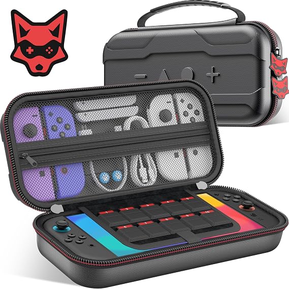Carrying Case For Nintendo Switch Console, Large Capacity, Protective Hard Shell Travel Case, For Switch&Switch2&Lite&OLED Model,Storage For 10 Game Card Slot and Switch Console and Accessories