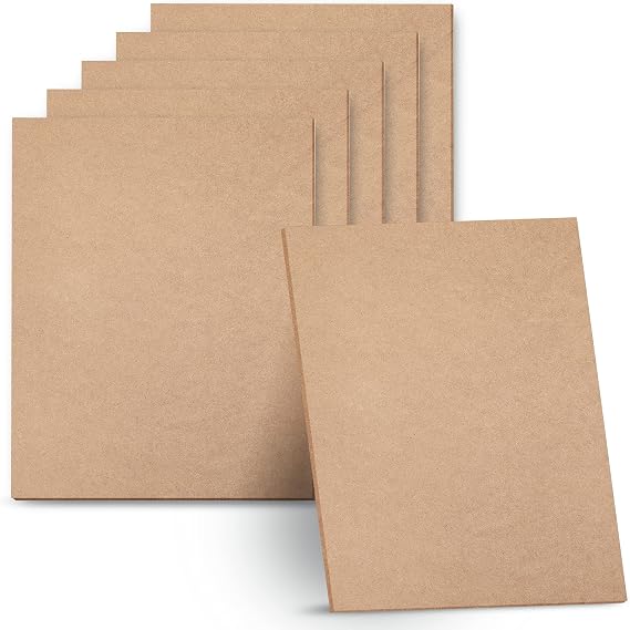 Artlicious 1/8 inch (3mm) - 11 x 14 Cardboard Sheets - 6 Pack
