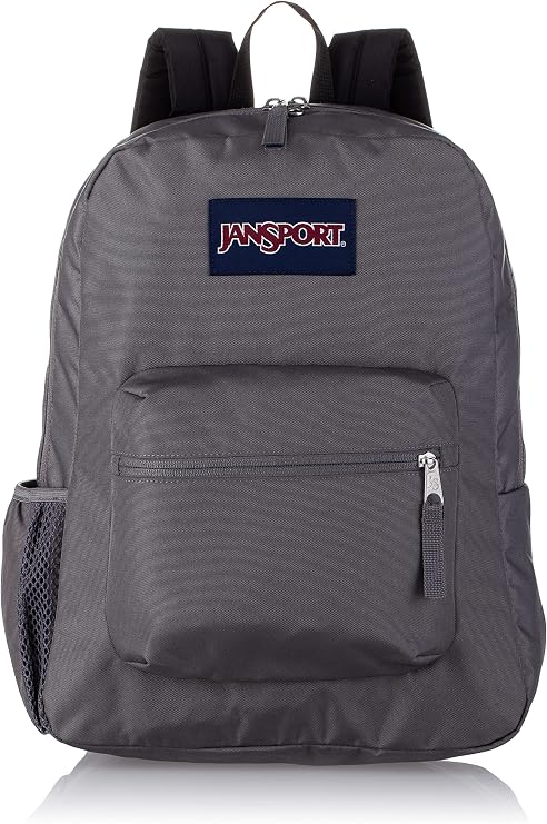 JANSPORT Uni Adult Daypack Backpack, Cross Town Graphic Grey, One Size, Classic, Cross Town Graphic Grey, Free size