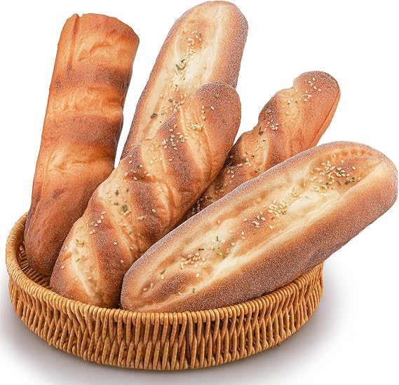 5pcs Fake Bread Set Artificial French Baguette Fake Food Model