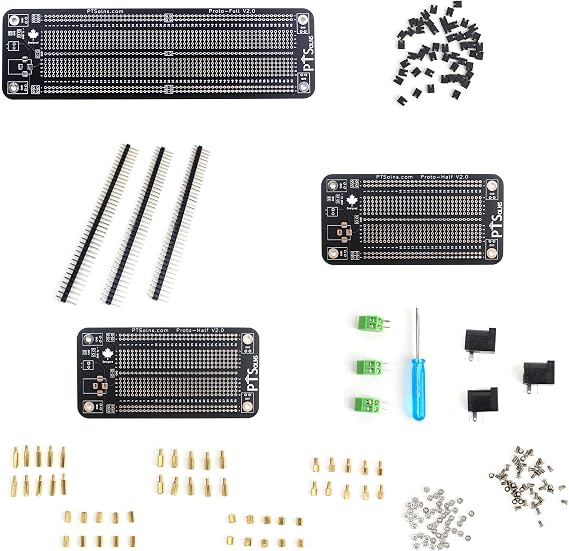 Prototyping Solderable Breadboard PCB Kit (Proto Mix Deluxe)