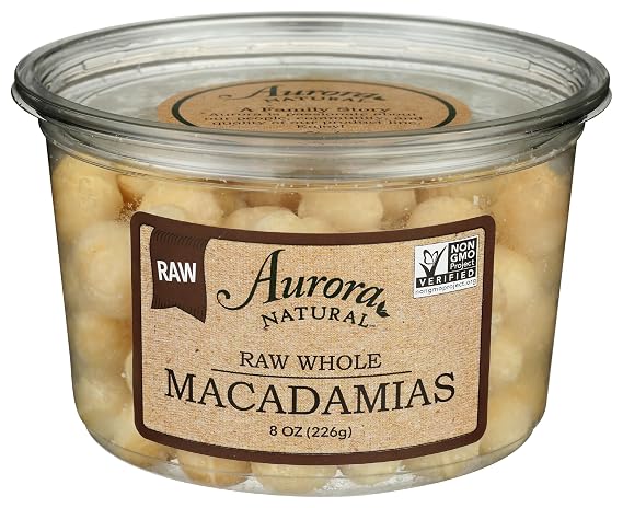 Aurora Products Macadamia Nuts, Raw, 8 oz