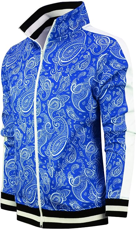 SCREENSHOT Mens Urban Hip Hop Premium Track Jacket - Slim Fit Side Taping Sportswear Urbanwear Streetwear Fashion Top