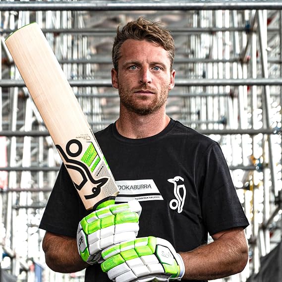Kookaburra Kahuna Jos Buttler Pro Players Replica Cricket Bat, lime