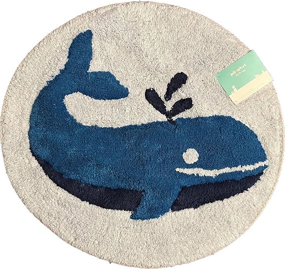 Happy Spouting Whale Bath Rug