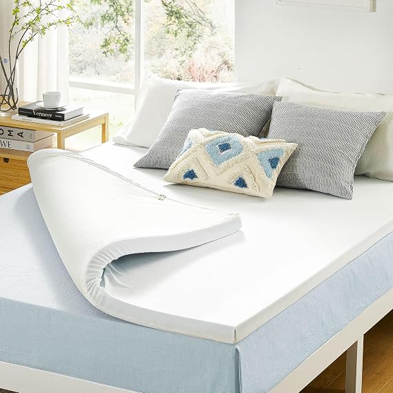Best Price Mattress 3" Gel Memory Foam Mattress Topper with Cover, CertiPUR-US Certified Twin