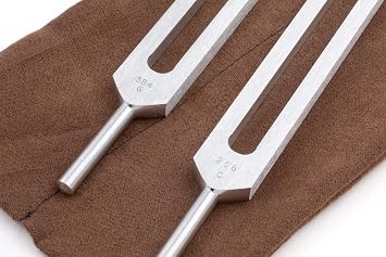 Body Tuners Tuning Forks - 256Hz & 384Hz (C&G) for Sound Healing, Precision-Machined Aluminum Alloy - Made in USA - Chakra Healing, Sound Therapy, Reiki, Yoga, Energy Balancing Tools.