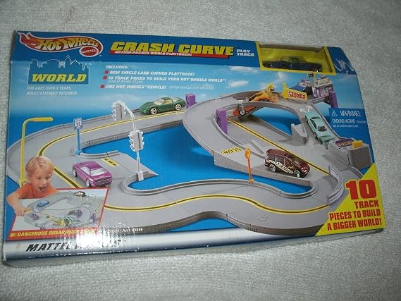Hot Wheels 2002 Crash Curve Playset with Maelstrom