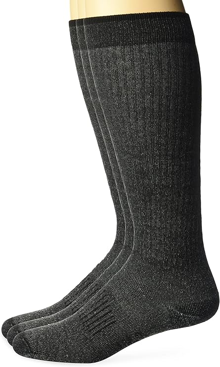 Wrangler Men's Lightweight Ultra-dri Over the Calf Boot Socks 3 Pair Pack