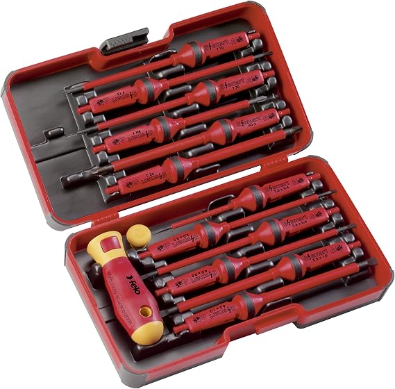 14 pc Set-SL, PH, PZ, TX Tip Insulated Blades w/ 2 HNDLs