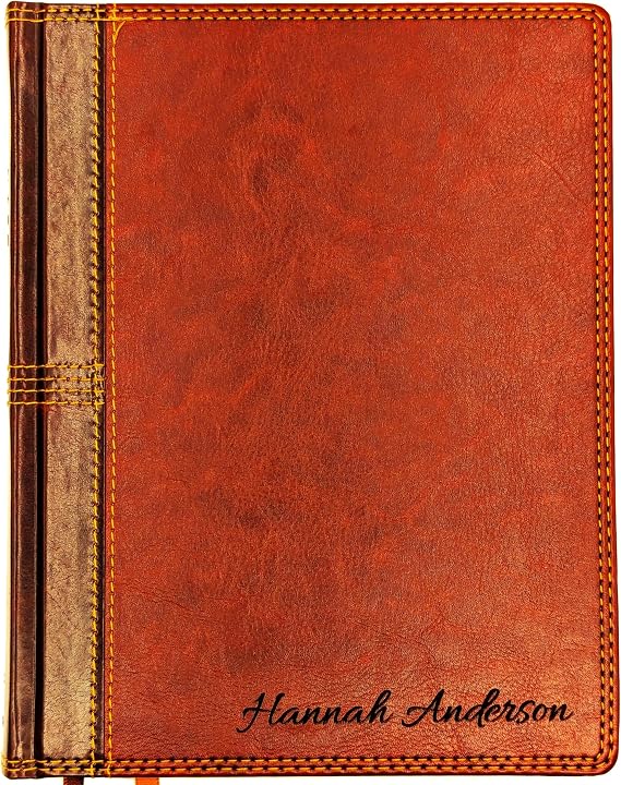 Personalized NASB Journaling Bible | New American Standard 1995 | Custom Engraved Name | Hardcover Wide Margin Study Bible | Christian Gift for Men & Women
