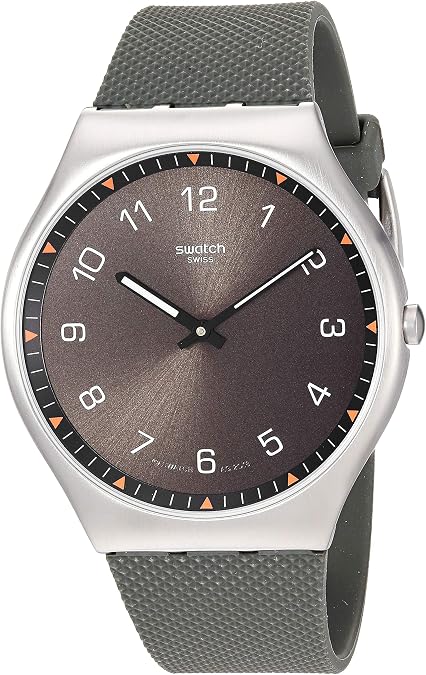 Swatch Skin Irony 42 Unisex Watch Casual Polymer Green Quartz Waterproof Skinearth