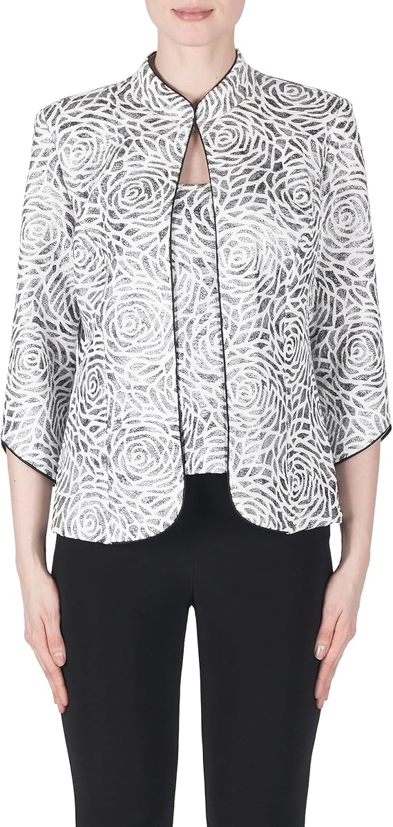 Joseph Ribkoff Floral Printed JacquardTwinset Style 183567