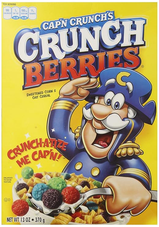 Quaker Capn Crunch Crunchberries 13o, 13 oz