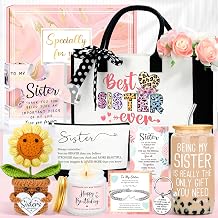 Sisters Gifts from Sister Birthday Gifts for Sisters Adult Funny Gift Ideas for Best Sister Ever Meaningful Gift for Siblings Cool Little Sis Present Set for Women Older Younger Sis Who Has Everything