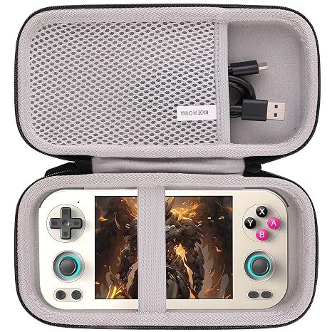 WAIYUCN Hard Carrying Case Compatible with RG476H Retro Game Console Handheld Game Protective Case (Gray)
