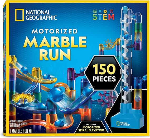 National Geographic Marble Run with Electric Elevator - 150 Piece Marble