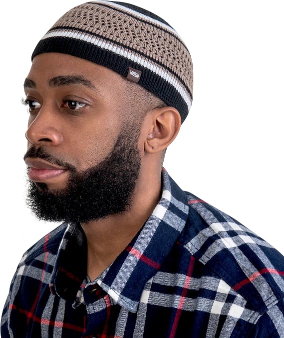 Breathable Cotton Stretchy Kufi for Men in Cool Designs - Helmet Liner