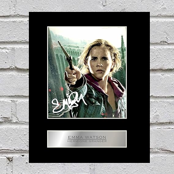 Emma Watson Signed Mounted Photo Display Hermione Grange