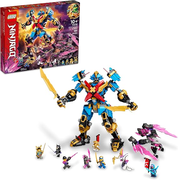 LEGO Ninjago Nya Samurai X MECH Action Figure 71775 Robot Ninja Toy with Golden Jay Plus 7 Minifigures