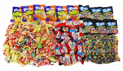 CAPTAIN PLAY Sweets - Mix 210 Pieces with Confetti for Filling a Pinata Pack of 1 (1 x 988 g)