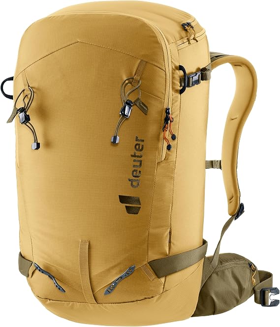 Deuter Freerider Pro 32+10 Lightweight Ski Touring Backpack for Backcountry Adventures - Savanna-Nori