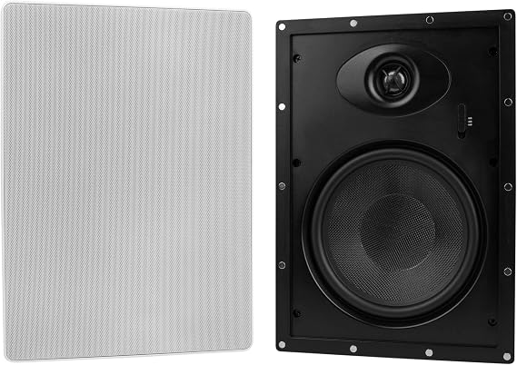 Dayton Audio ME825W 8" Micro-Edge 2-Way in-Wall Speaker Pair
