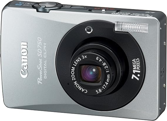 Canon PowerShot SD750 7.1MP Digital Elph Camera with 3x Optical Zoom (Black)