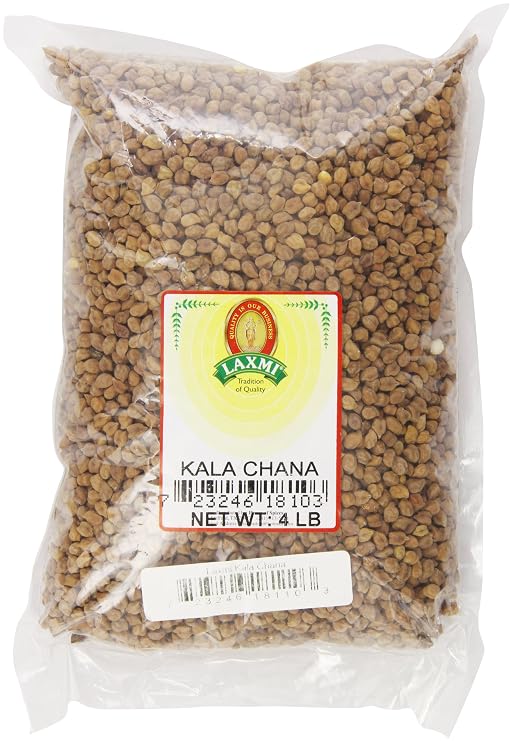 Laxmi Kala Chana Black Chickpeas - Whole Chana, 4 Pounds