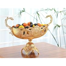 LaModaHome Turkish Classic Serving Bowl - measures 16.5 in x 20 in x 20.4 in - Cookie Fruit Candy Servers for home kitchen decor accessories.