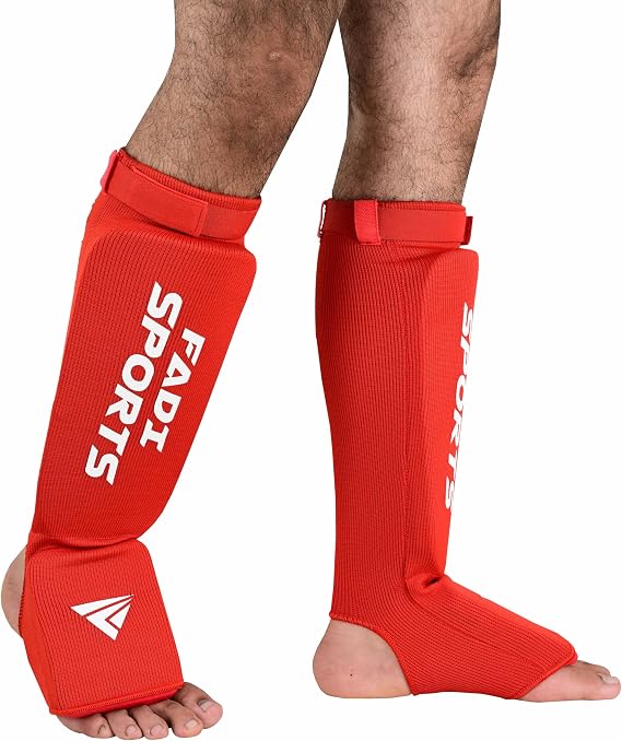 Muay Thai Shin Guards for MMA, Kickboxing & Martial Arts Durable Shin Pads for Training, Adults & Kids Protective Gear, Sizes S to XL