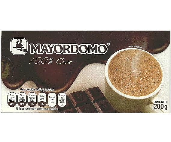 Chocolate El Mayordomo. The taste of Oaxaca (100% Cacao, 200 gr)