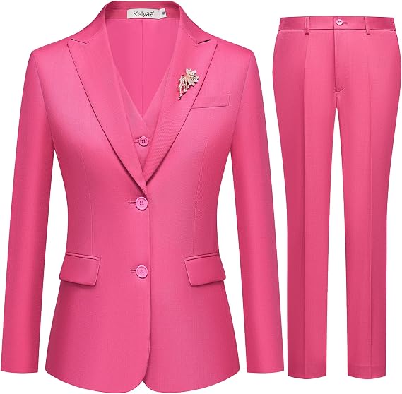 Kelyaa Women's 3 Piece Pant Suit Set Business Casual Office Outfits