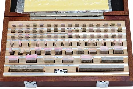 Shars Grade 0 Rectangular Gage Block Set with NIST traceable Certificate 81 PCS 303-5307C M)