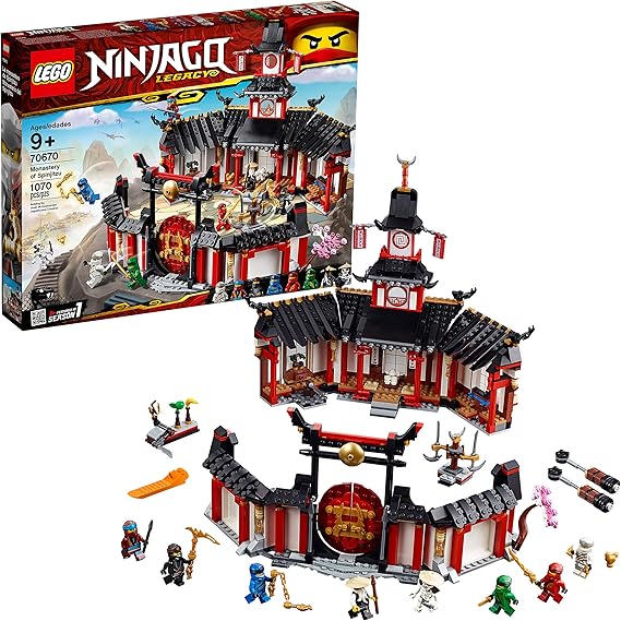 LEGO NINJAGO Legacy Monastery of Spinjitzu 70670 Building Kit, New 2019 (1070 Pieces)