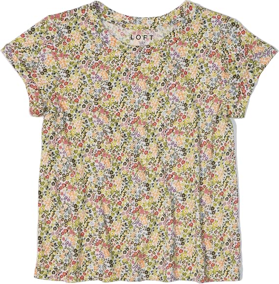 Loft Ann Taylor Women's Cap Sleeve Cotton Crew Tee