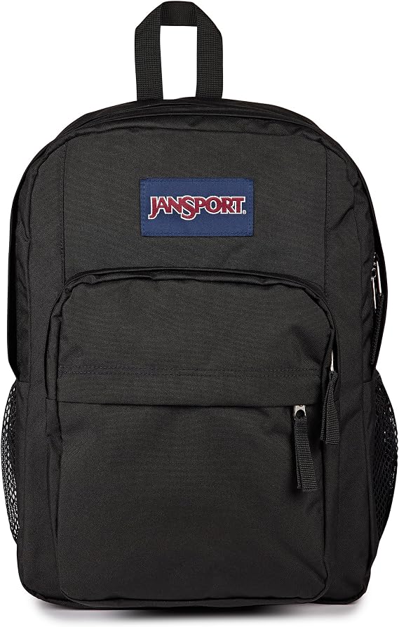 JANSPORT Big Day Pack Large Backpack, 15 Inch Laptop Compartment, 43.5 x 19 x 32.5 cm, Black, Black