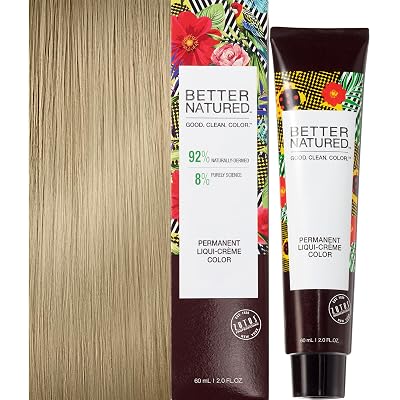 Better Natured Permanent 10N Lightest Natural Blonde Hair Color Dye - Naturally-derived, Vegan & 100% Gray Coverage that Lasts up to 8 Weeks