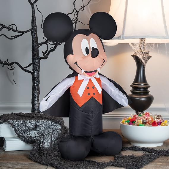 Gemmy Airdorable Airblown Mickey Mouse Disney, Tall, Multicolored