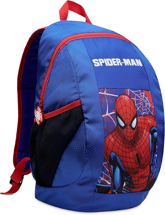 Marvel Spiderman Kids Backpack with Water Bottle Pocket, Large Capacity School Rucksack - Boys Gifts